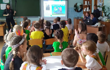 Ученики Кольцовской школы № 5 стали участниками телемоста на тему экологии