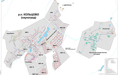 Кольцово карта поселка